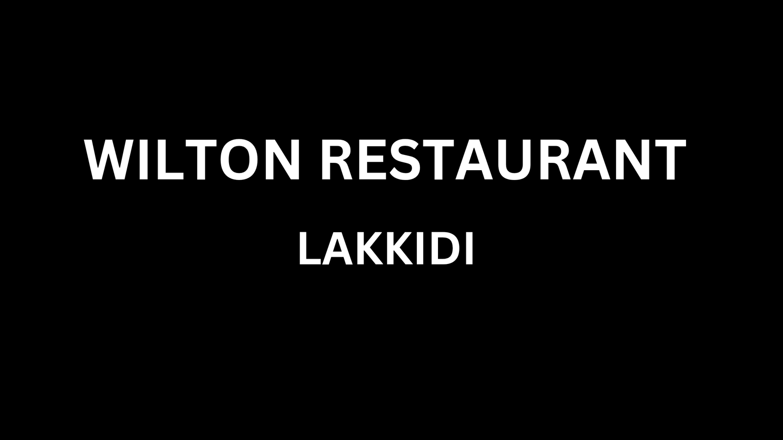 WILTON RESTAURANT 